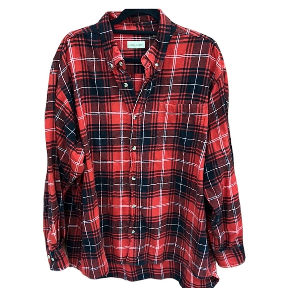 HOBBS CREEK RED FLANNEL BUTTON DOWN Size 2XL